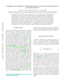 Capabilities and Limitations of Time-lagged Autoencoders for Slow Mode
  Discovery in Dynamical Systems