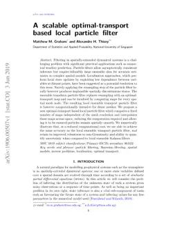 A scalable optimal-transport based local particle filter