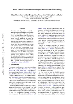 Global Textual Relation Embedding for Relational Understanding