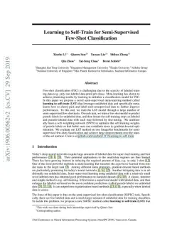Learning to Self-Train for Semi-Supervised Few-Shot Classification