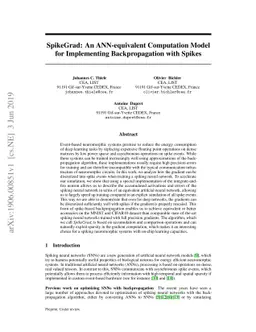 SpikeGrad: An ANN-equivalent Computation Model for Implementing
  Backpropagation with Spikes