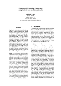 Phase-based Minimalist Parsing and complexity in non-local dependencies