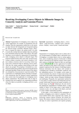 Resolving Overlapping Convex Objects in Silhouette Images by Concavity
  Analysis and Gaussian Process