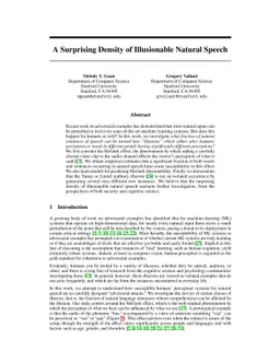 A Surprising Density of Illusionable Natural Speech