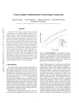 Content Adaptive Optimization for Neural Image Compression