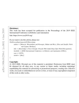 Knowledge is Never Enough: Towards Web Aided Deep Open World Recognition