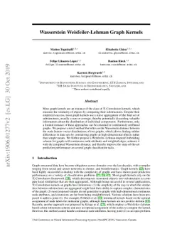 Wasserstein Weisfeiler-Lehman Graph Kernels