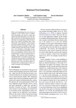 Relational Word Embeddings