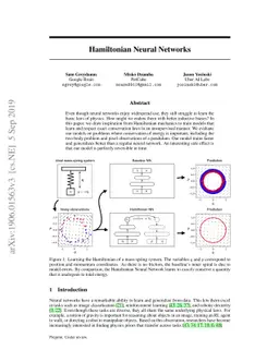Hamiltonian Neural Networks