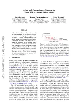 A Just and Comprehensive Strategy for Using NLP to Address Online Abuse