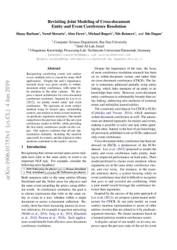 Revisiting Joint Modeling of Cross-document Entity and Event Coreference
  Resolution