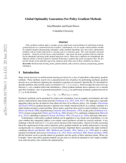 Global Optimality Guarantees For Policy Gradient Methods