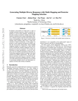 Generating Multiple Diverse Responses with Multi-Mapping and Posterior
  Mapping Selection