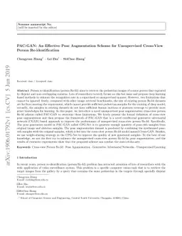 PAC-GAN: An Effective Pose Augmentation Scheme for Unsupervised
  Cross-View Person Re-identification
