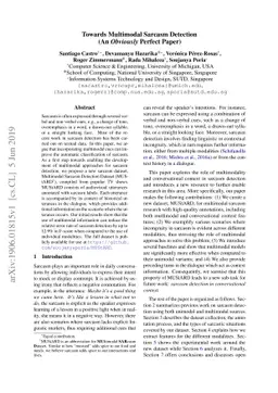 Towards Multimodal Sarcasm Detection (An _Obviously_ Perfect Paper)