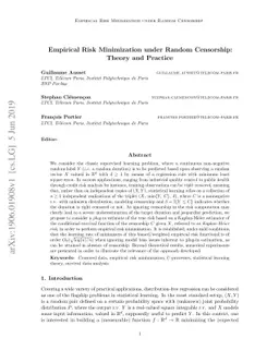 Empirical Risk Minimization under Random Censorship: Theory and Practice