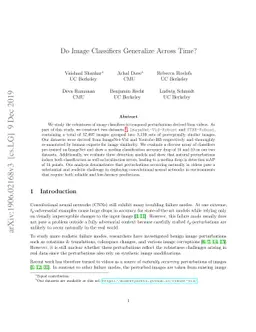 Do Image Classifiers Generalize Across Time?