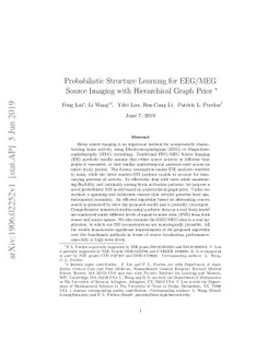 Probabilistic Structure Learning for EEG/MEG Source Imaging with
  Hierarchical Graph Prior