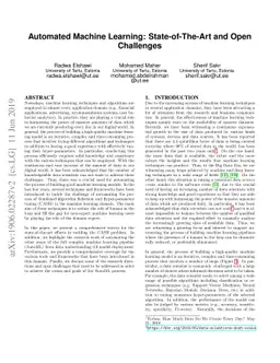 Automated Machine Learning: State-of-The-Art and Open Challenges