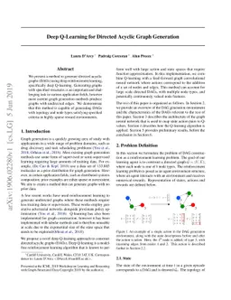 Deep Q-Learning for Directed Acyclic Graph Generation