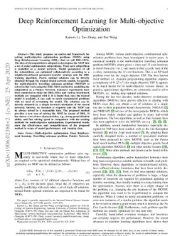 Deep Reinforcement Learning for Multi-objective Optimization