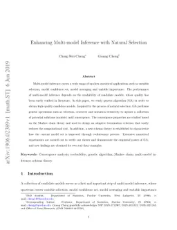 Enhancing Multi-model Inference with Natural Selection