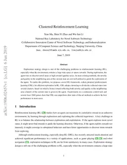Clustered Reinforcement Learning