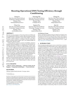 Boosting Operational DNN Testing Efficiency through Conditioning