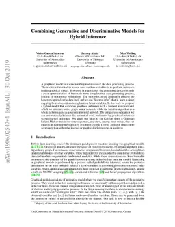 Combining Generative and Discriminative Models for Hybrid Inference
