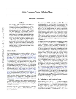 Multi-Frequency Vector Diffusion Maps