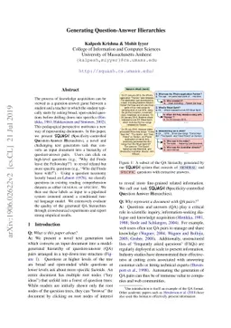 Generating Question-Answer Hierarchies