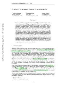 Scaling Autoregressive Video Models