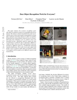 Does Object Recognition Work for Everyone?