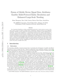 Fusion of Mobile Device Signal Data Attributes Enables Multi-Protocol
  Entity Resolution and Enhanced Large-Scale Tracking