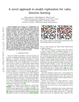 A novel approach to model exploration for value function learning