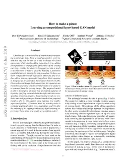 How to make a pizza: Learning a compositional layer-based GAN model