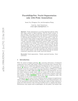PseudoEdgeNet: Nuclei Segmentation only with Point Annotations