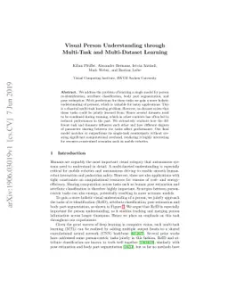 Visual Person Understanding through Multi-Task and Multi-Dataset
  Learning