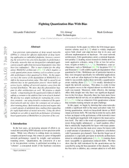 Fighting Quantization Bias With Bias
