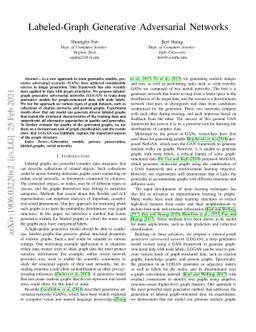 Labeled Graph Generative Adversarial Networks