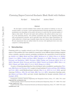 Clustering Degree-Corrected Stochastic Block Model with Outliers