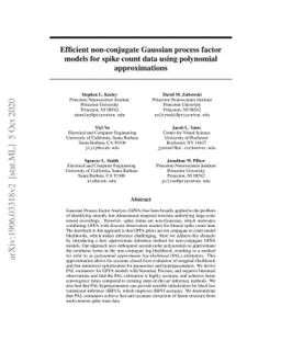 Efficient non-conjugate Gaussian process factor models for spike count
  data using polynomial approximations