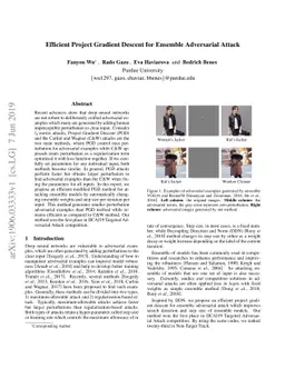 Efficient Project Gradient Descent for Ensemble Adversarial Attack