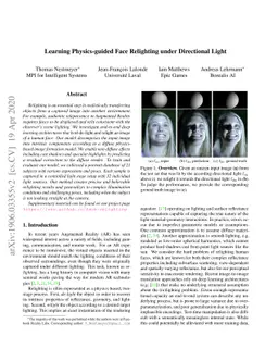 Learning Physics-guided Face Relighting under Directional Light