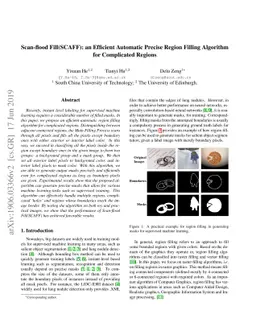Scan-flood Fill(SCAFF): an Efficient Automatic Precise Region Filling
  Algorithm for Complicated Regions