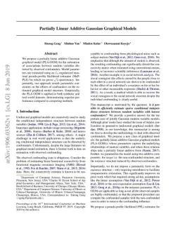 Partially Linear Additive Gaussian Graphical Models