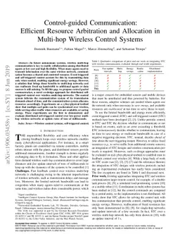 Control-guided Communication: Efficient Resource Arbitration and
  Allocation in Multi-hop Wireless Control Systems