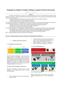 Strategies to architect AI Safety: Defense to guard AI from Adversaries