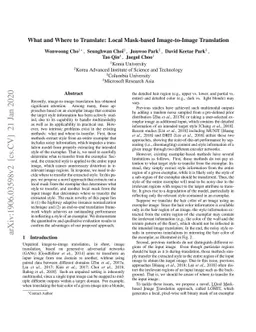 What and Where to Translate: Local Mask-based Image-to-Image Translation