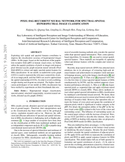 Pixel DAG-Recurrent Neural Network for Spectral-Spatial Hyperspectral
  Image Classification